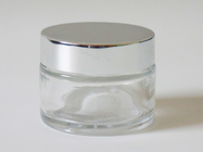 JG-F30050 50g cylinder glass cosmetic jar/container_ facial cream, serum,musk,moisturizer