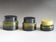 JG-S31 15g 30g 50g olive green glass cosmetic jar, cream container, skin care packaging