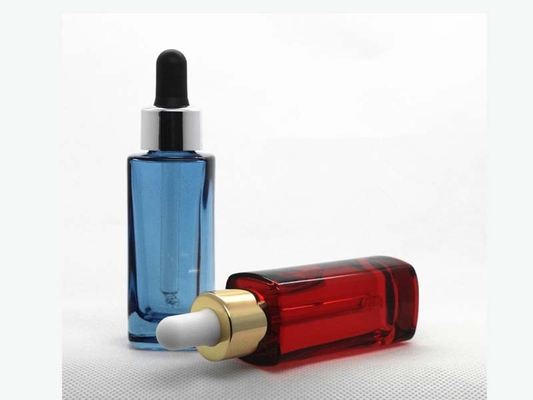 China ES-318 square glass essential oil bottle &amp; bulb dropper pipettes/closures/assemblies supplier
