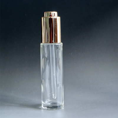 China ES-C430 30ml glass cosmetic/serum/skin essence/essential oil push button dropper bottle supplier