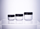 Custom Classic Glass-like Recyclable Plastic PET Cosmetics Jar 50ml For Skincare Face Cream With Classic Cylinder Shape supplier