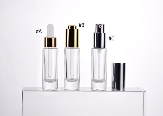 Wholesale & Custom Small 12ml Mini Empty Luxury Glass Cosmetic Bottles For Facial Serum & Oil