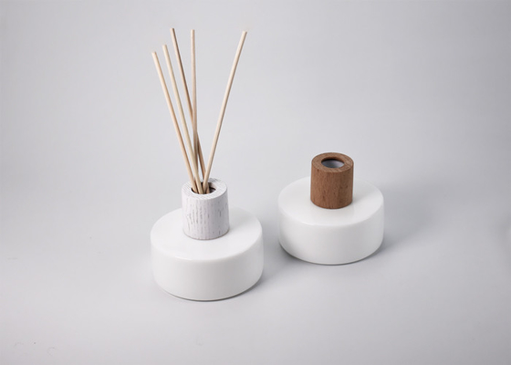 100ml low profile circular opal glass diffuser bottle, 100% recyclable glass, apothecary glass bottles manufacturer